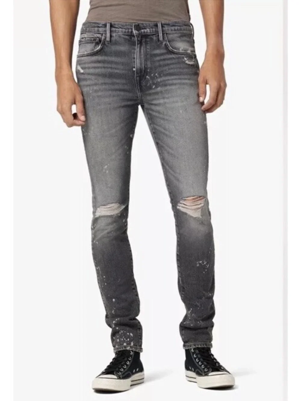 Joe's Jeans Mens The Legend Paint Splattered Distressed Skinny Jeans Size 42x34